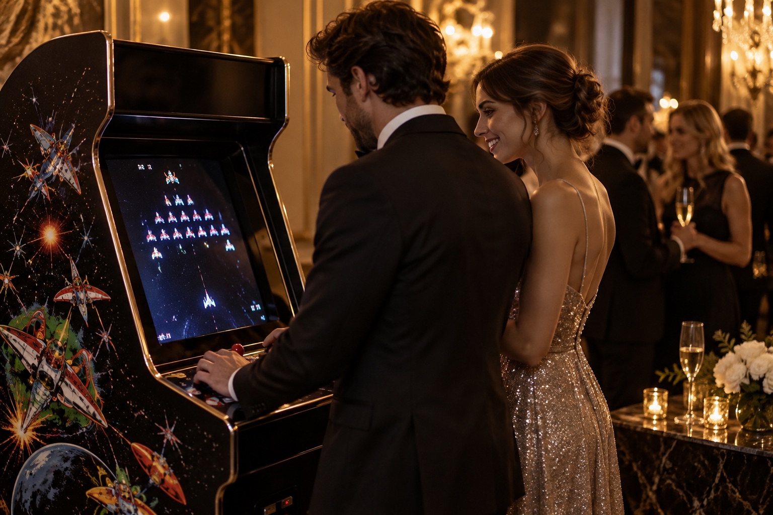 Visuel d’illustration : Location de borne arcade rétro Galaga