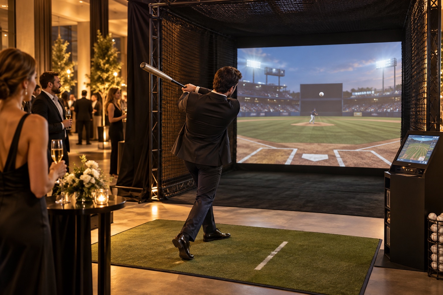 Visuel d’illustration : Location de simulateur baseball