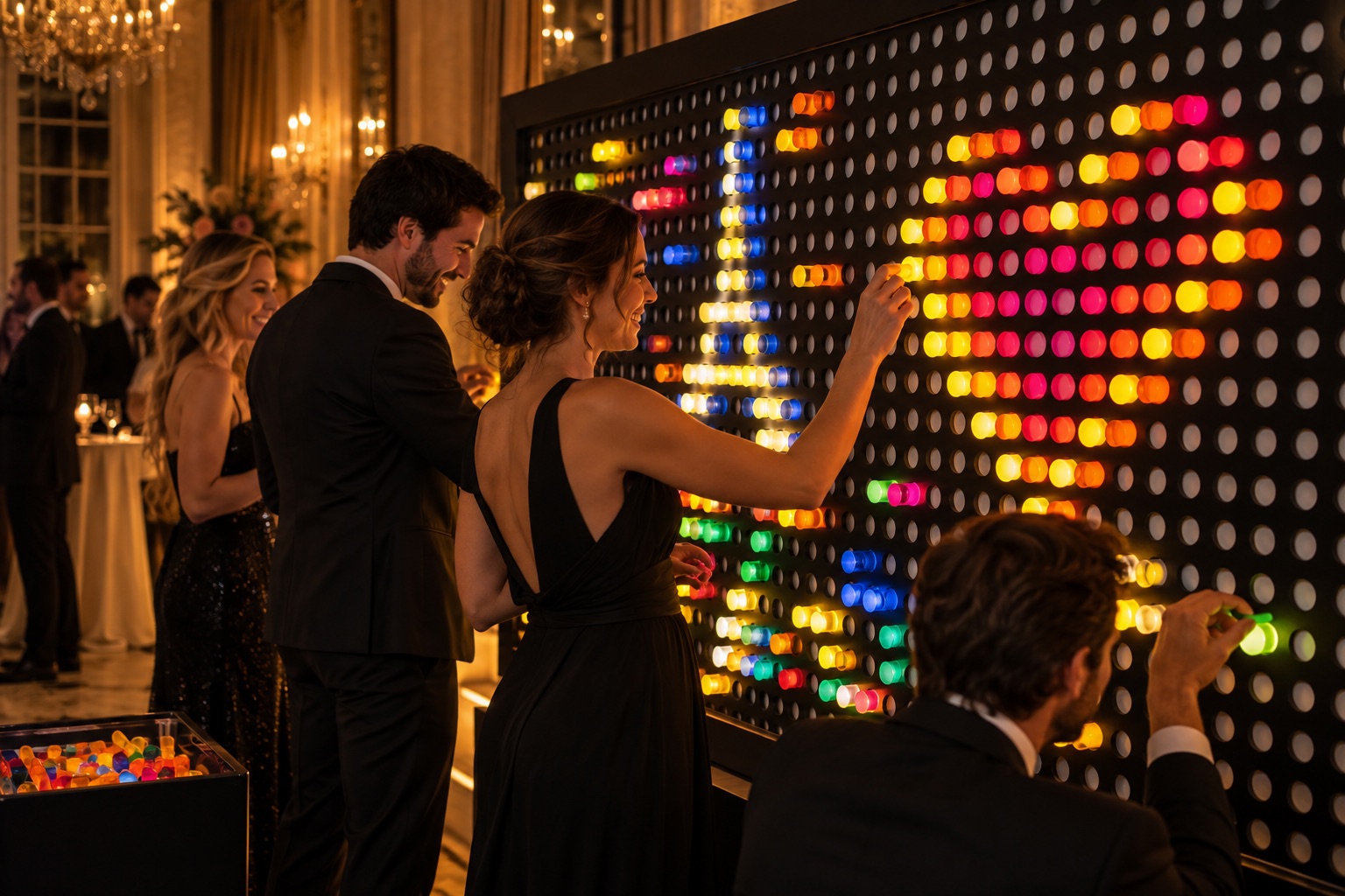 Visuel d’illustration : Location de mur lumineux interactif