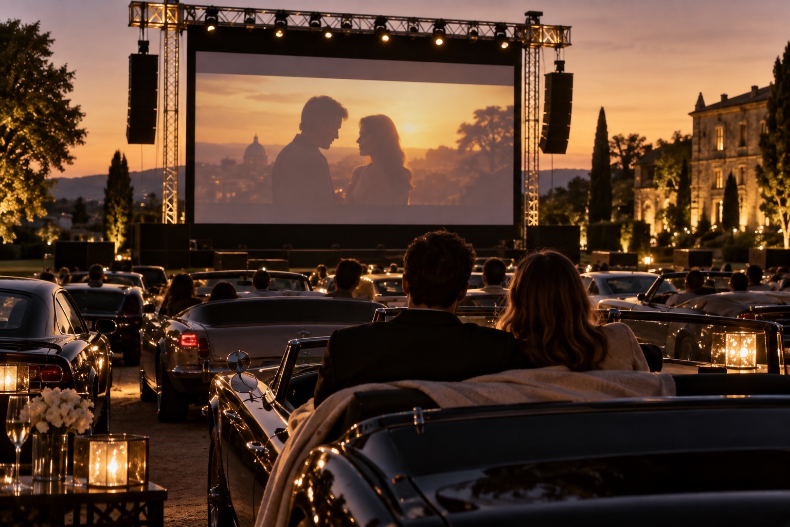 Visuel d’illustration : Location de cinéma drive-in