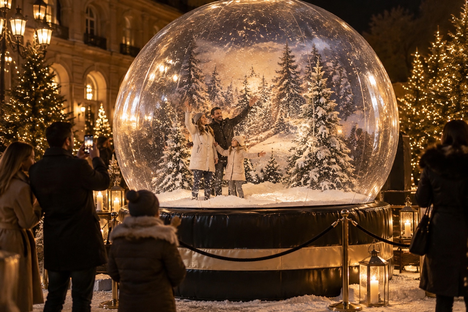 Visuel d’illustration : Location de boule à neige géante gonflable